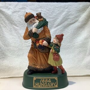Vintage Santa Claus Figurine With Child Hungary